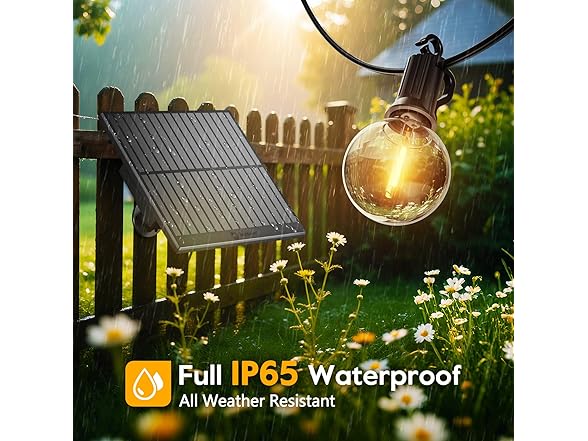 Minetom 158FT Solar String Lights Outdoor