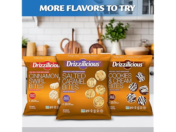 Drizzilicious Birthday Cake Rice Cakes 10pk