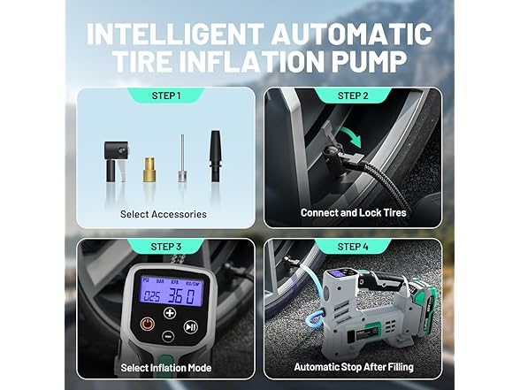 20V Tire Inflator 150PSI with Battery