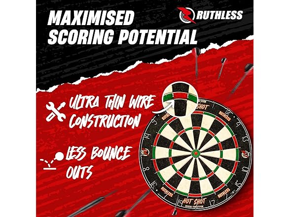 Ruthless Hot Shot Dart Board