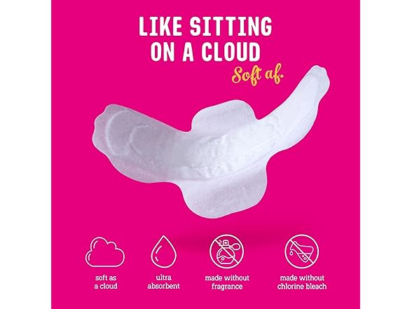 Flo Night Menstrual Pads Bamboo Heavy 14pk