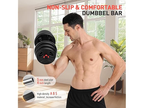 UKEEP Adjustable Dumbbells Set, 80lbs