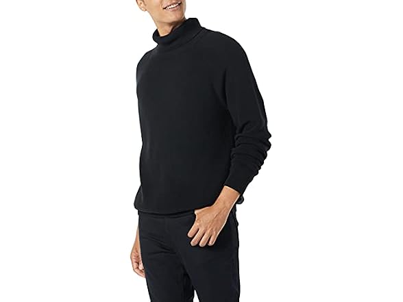 Amazon Essentials 100% Cotton Sweater, Black (XS)