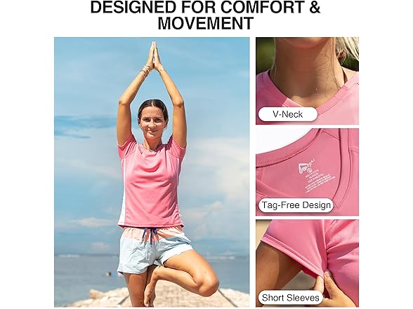 Kanu Surf Women's Pink/White Rashguard (M)