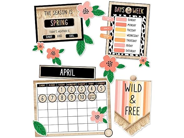 Schoolgirl Style Simply Safari 106-Piece Calendar