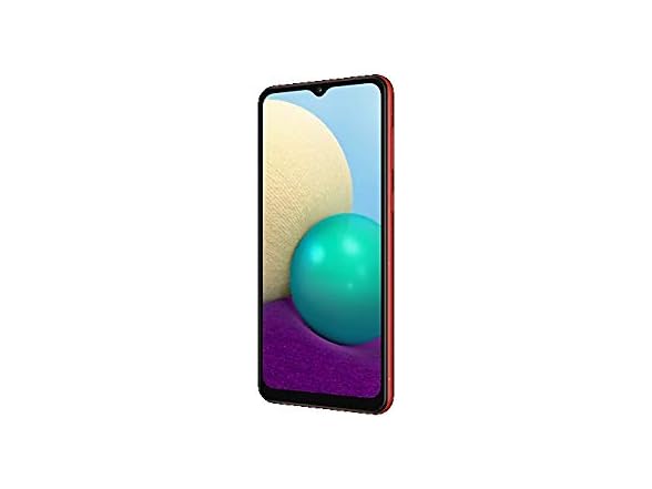 Samsung Galaxy A02 | A022M/DS, 4G LTE, International Version (No US Warranty), 64GB 3GB RAM, Red - Unlocked (GSM only) (Open Box)