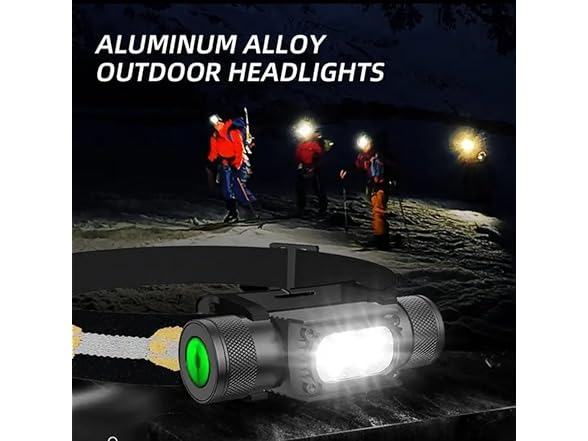 NOOR Rechargeable Headlamp Flashlight