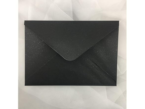 Lucky Star Pearl Black A7 Envelopes