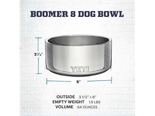 YETI Boomer 8, Stainless Steel- Charcoal - Gallery 5