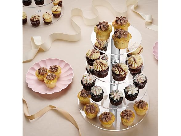 4-Tier Acrylic Cupcake Stand For 36 Cupcakes