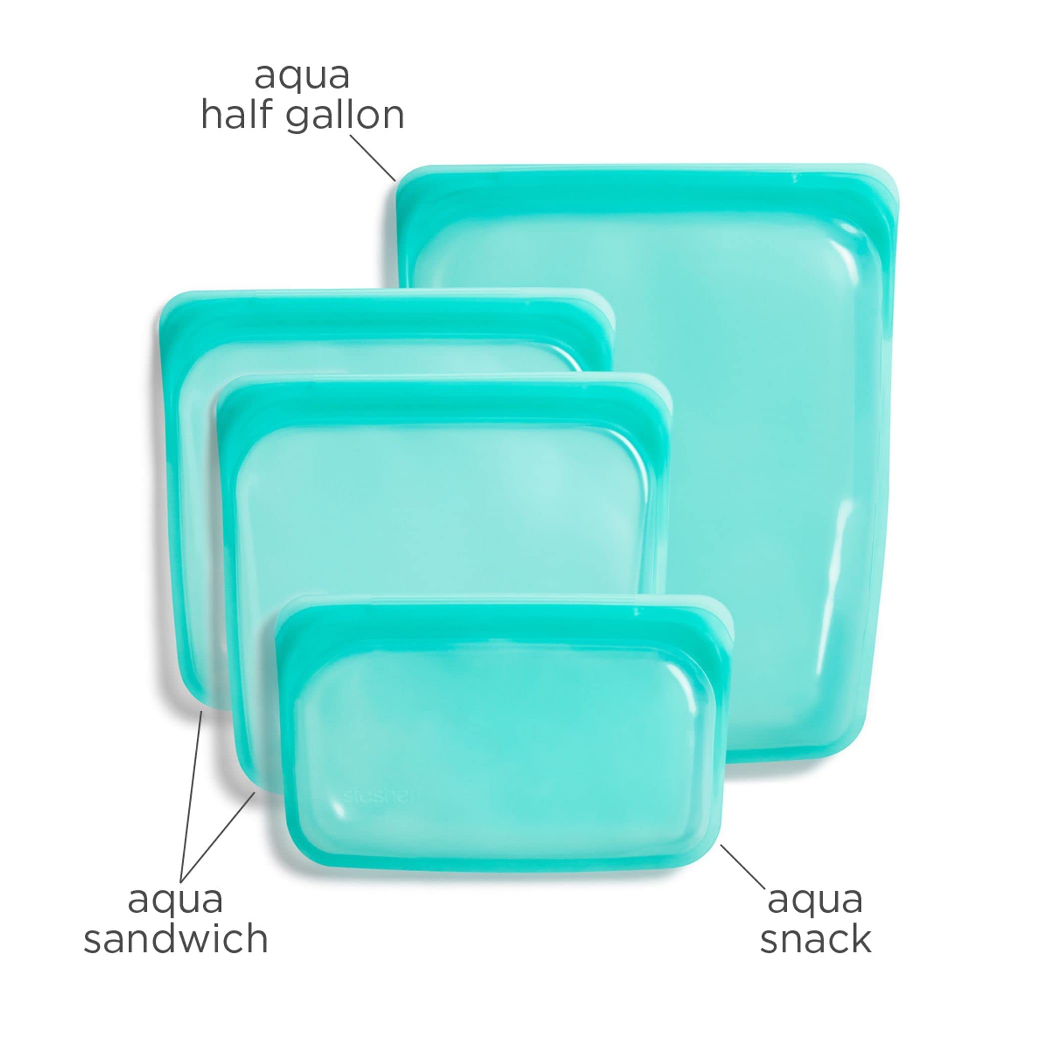 Stasher Reusable Storage Bag, Starter Kit - Gallery 7