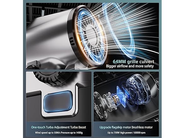 PERFORMANCE GURU Turbo Dryer Blower for Car