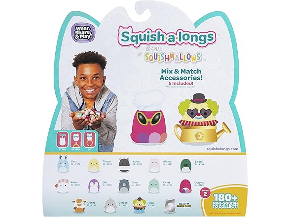 Squish-a-longs 14 Pack - Series 2, Wave 1
