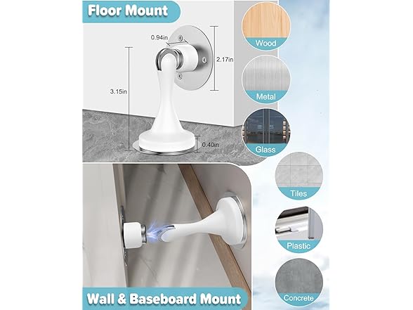 HELEMAN Magnetic Door Stopper (Your Choice)