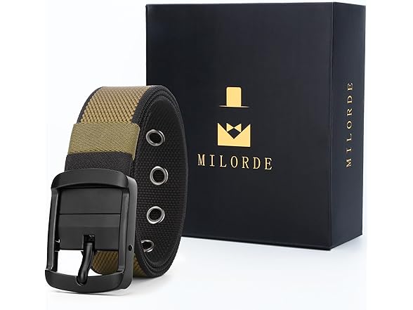 MILORDE Men's Reversible 35MM, 30"-34"