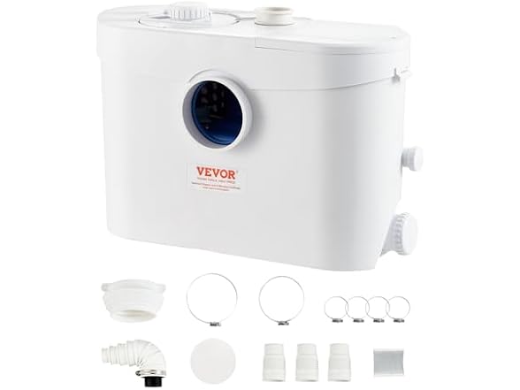 Macerator Pump, 700W, 9600 L/h Flow, 32.8 ft/10