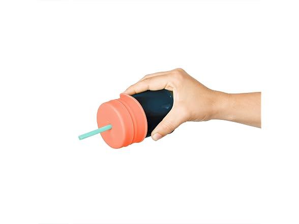 Silicone Straw Sippy Cup - Set of 3