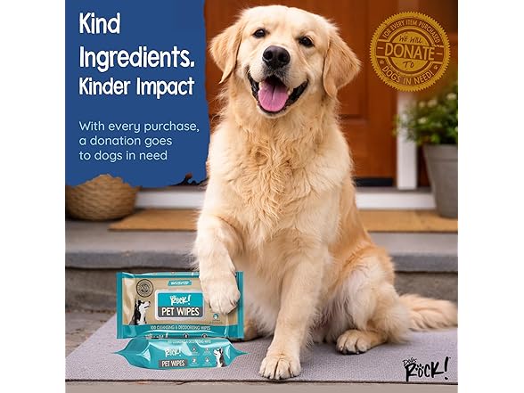 Dogs Rock! Pet Wipes for Dogs – 100 Count