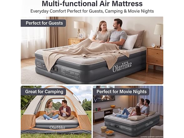 OlarHike Queen Air Mattress 20in 700LBS