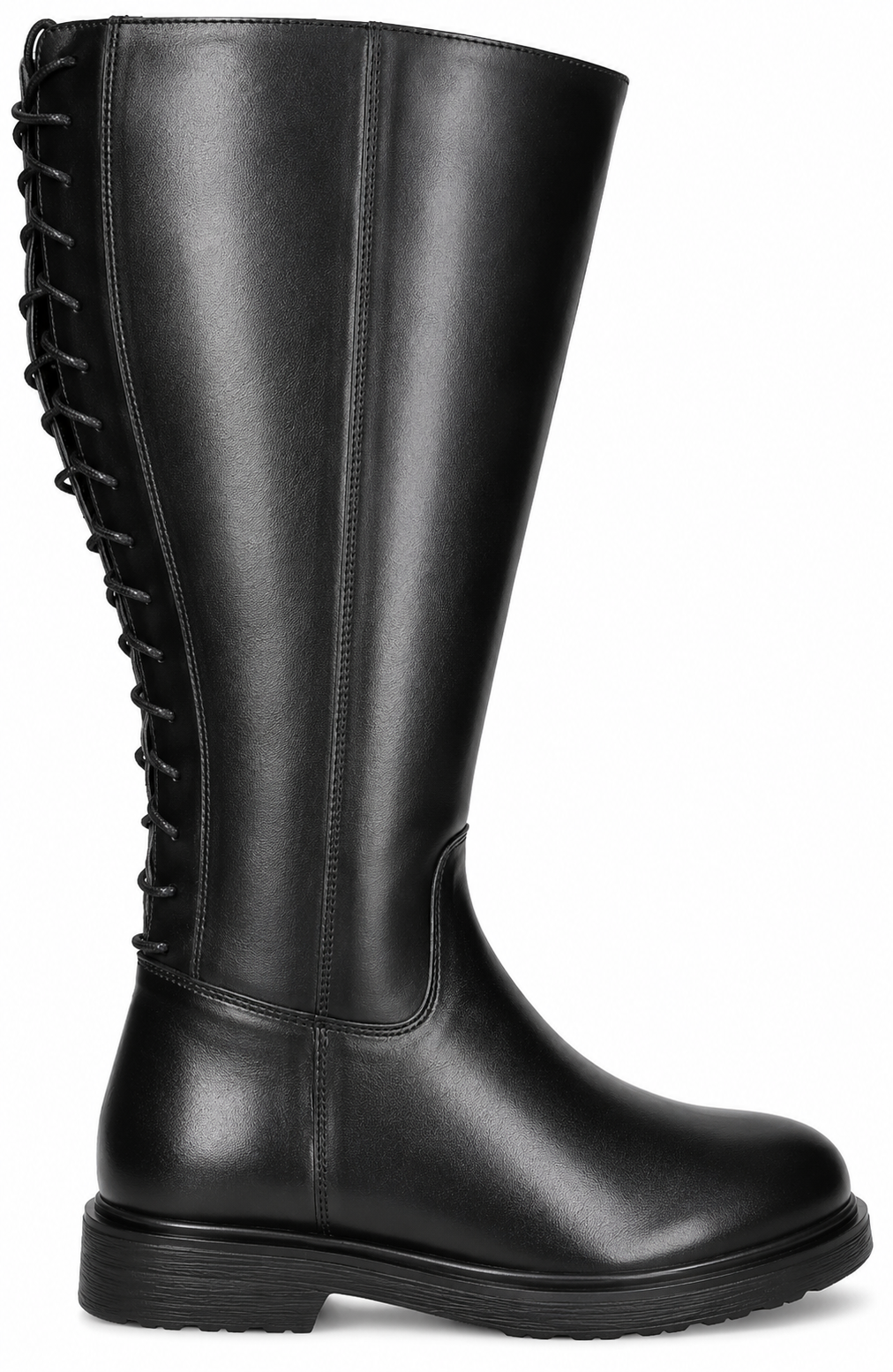 Sarjevo Womens Leather Knee High Boots - Gallery 6
