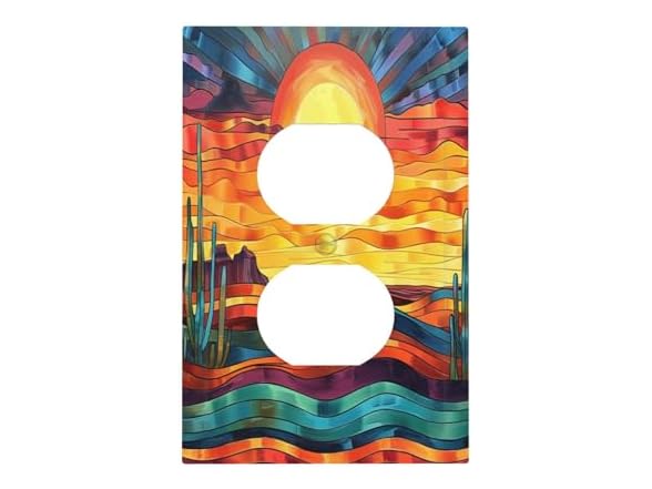 Plant Light Switch Cover 1Gang Boho