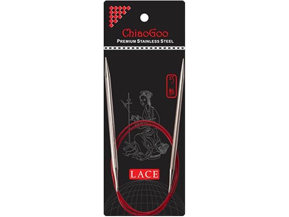 ChiaoGoo SS Red Lace Circular, 24-Inch (4)