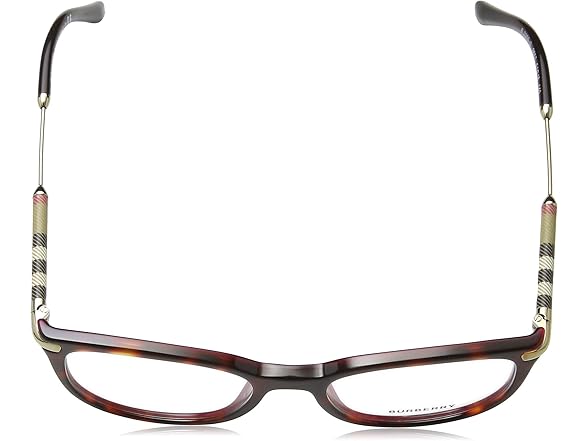 Burberry Havana Bordeaux Square Eyeglasses