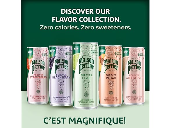 8CT Maison Perrier Forever Peach Sparkling Water