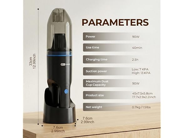 EPROSELECT EV1101 Cordless Handheld Vacuum