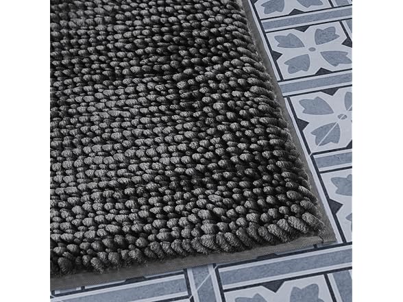 Laura Ashley Butter Chenille Bath Rug, Pi
