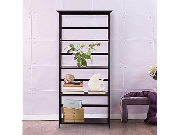 Casual Home Mission Style 5-Shelf Bookcase