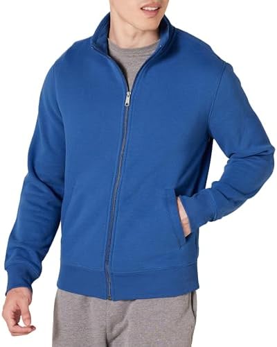 Amazon Essentials Mens Mock Neck Fleece Zip Up Sweatshirt