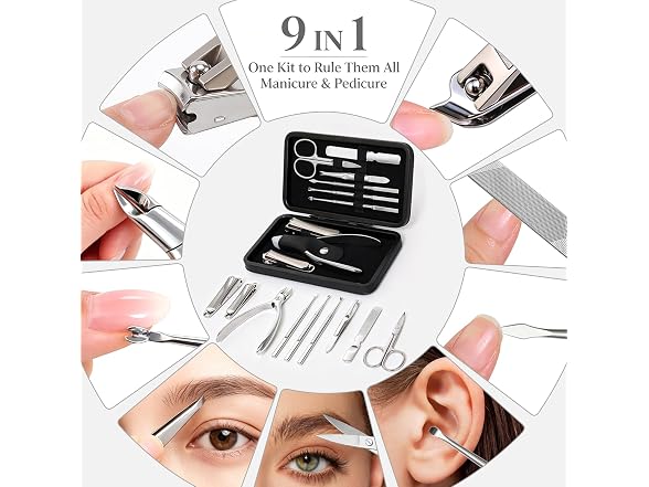9 in 1 Professional Manicure Kit