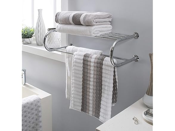 Organize It All Wall Mounted Bath Shelf 