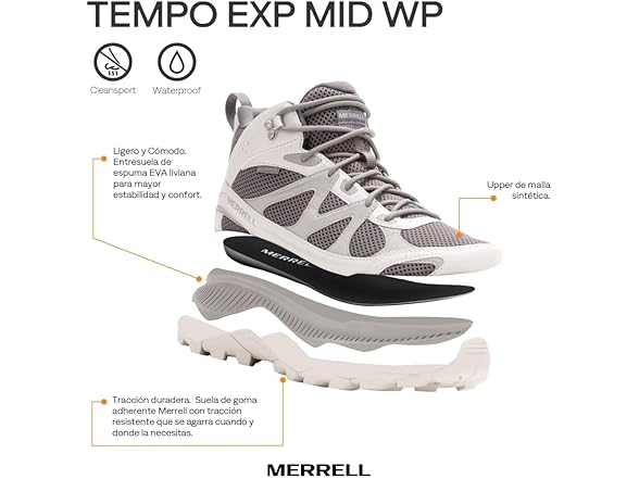 Merrell Women's Tempo Exp Mid WP Boot