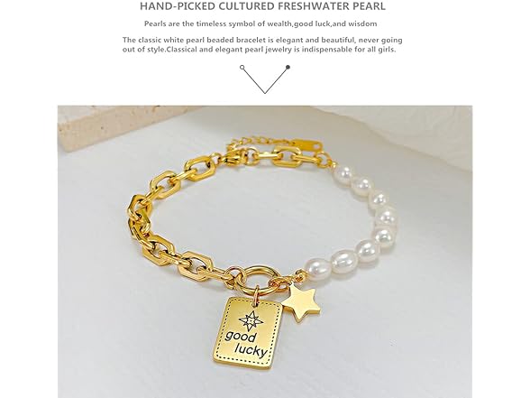 WULZST Pearl Bracelets