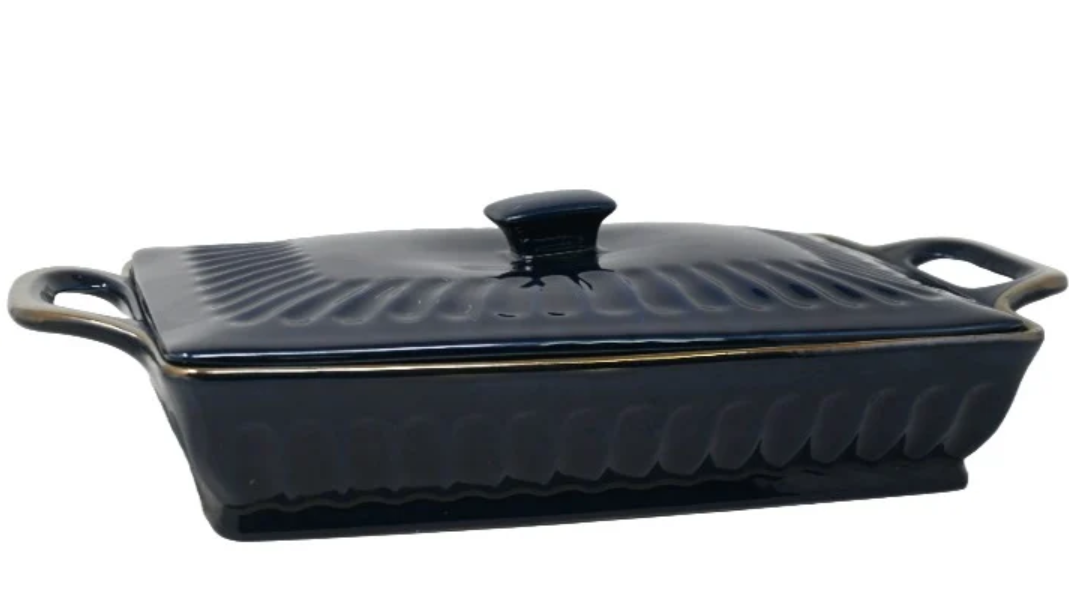 Ceramic Casserole Dish with Lid 19.25" - Gallery 2