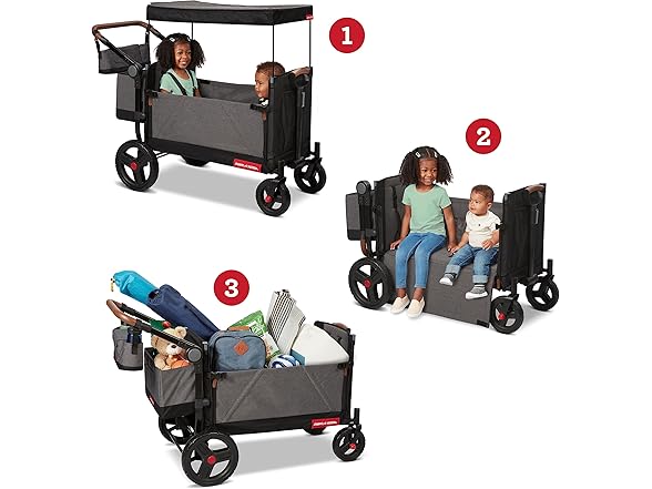 Radio Flyer Atlas Stroller Wagon for Kids