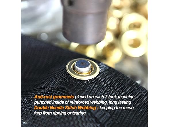 KPSON Dump Trailer Tarp Mesh 7.6x18