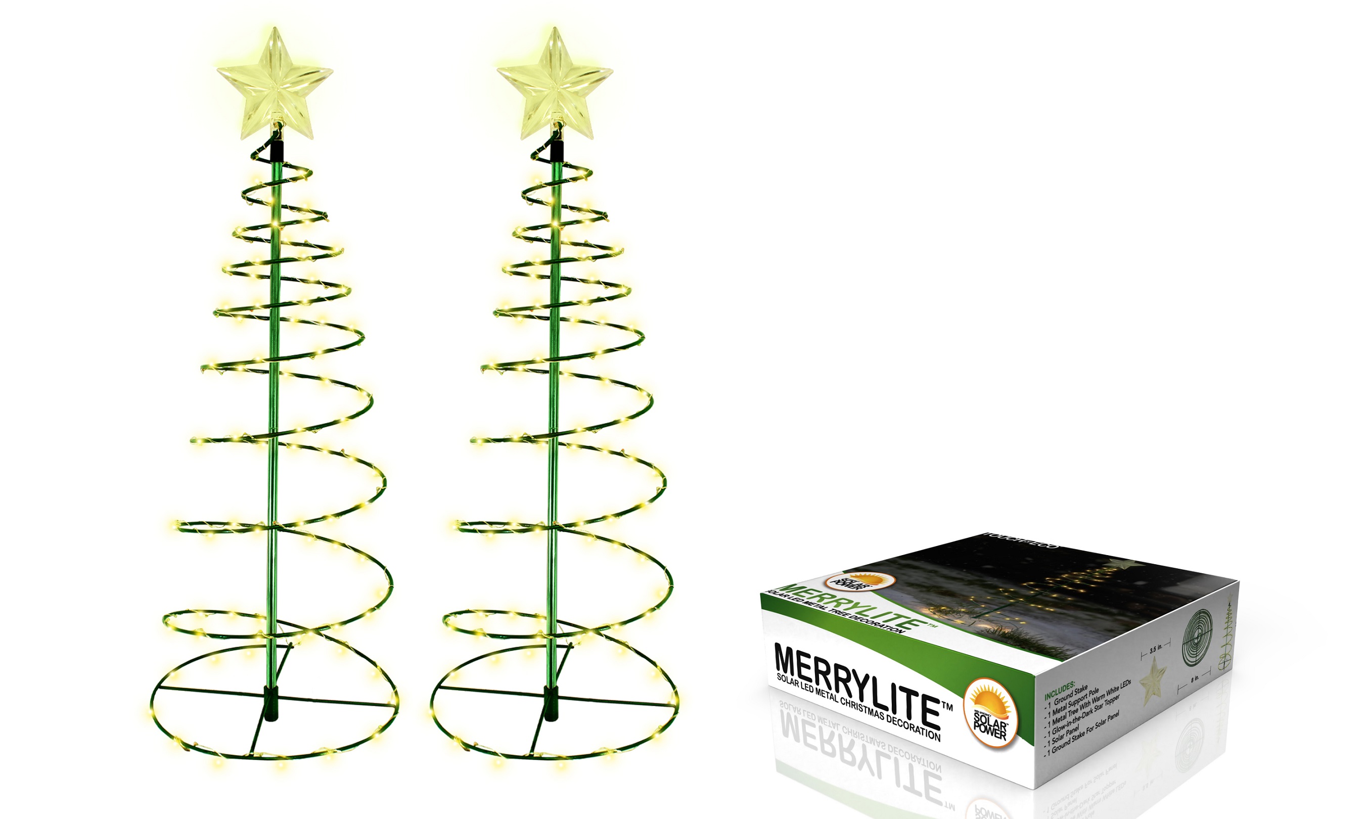 MERRYLITE Solar LED Metal Christmas Tree - Gallery 20