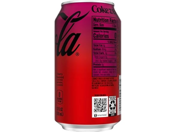 1CT Coke Zero Cherry, 12 fl oz