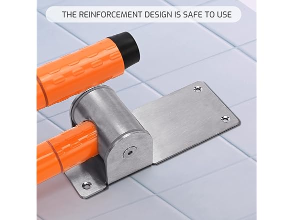 Handicap Grab Bars Toilet Rails Orange