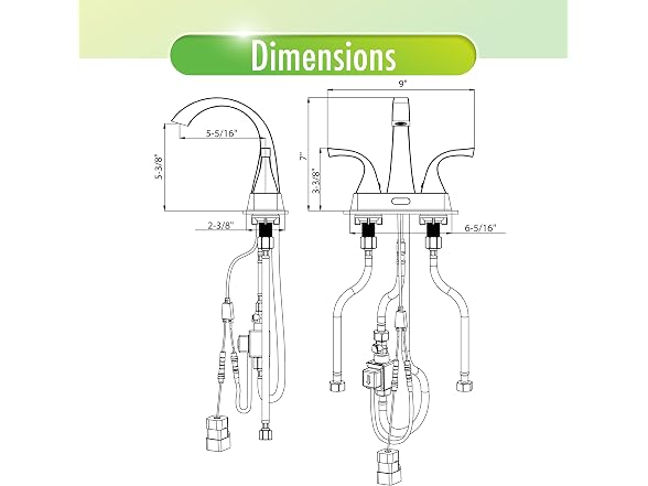 Homewerks Worldwide Centerset Touchless Chrome Bathroom Faucet