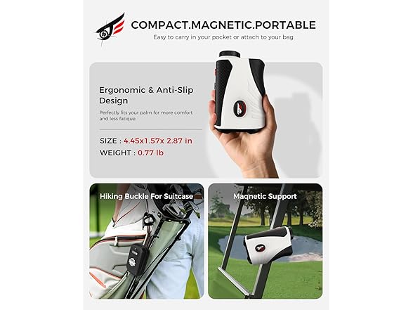 VyKure Golf Rangefinder with Slope | 1200 Yards