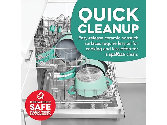 Dash Dream Green Recycled Aluminum Cookware Set