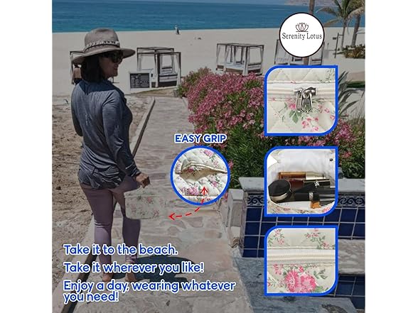 Generic Large Travel Quilted Makeup Bag