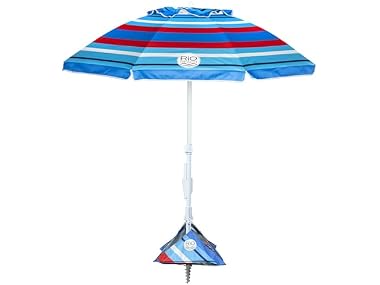 $29.99, Was $80, 62% Off! Rio Brands 6.5' Tilt Portable Beach Umbrella dealfomo
