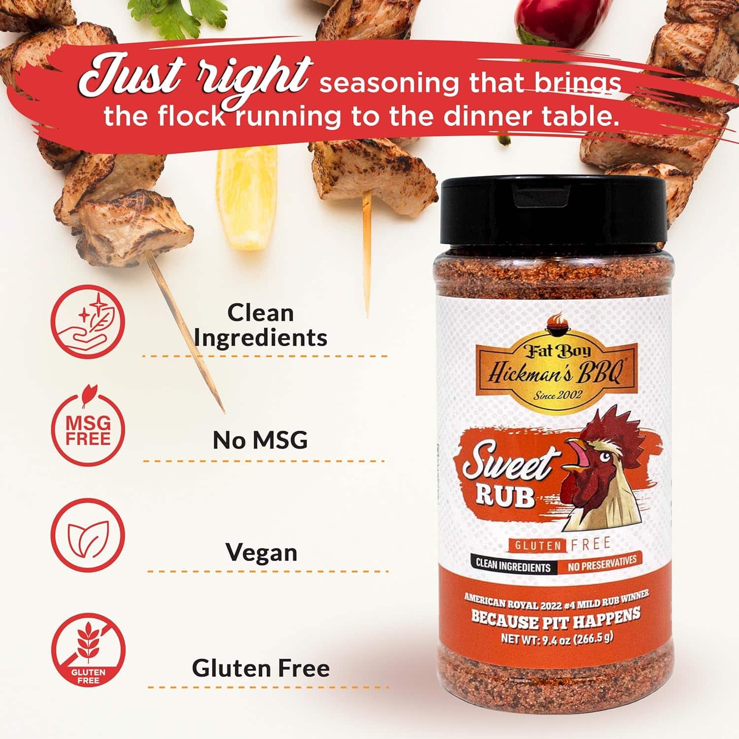 (4pk) Fat Boy Hickman's BBQ Bestselling Rubs & Sauces - Gallery 21