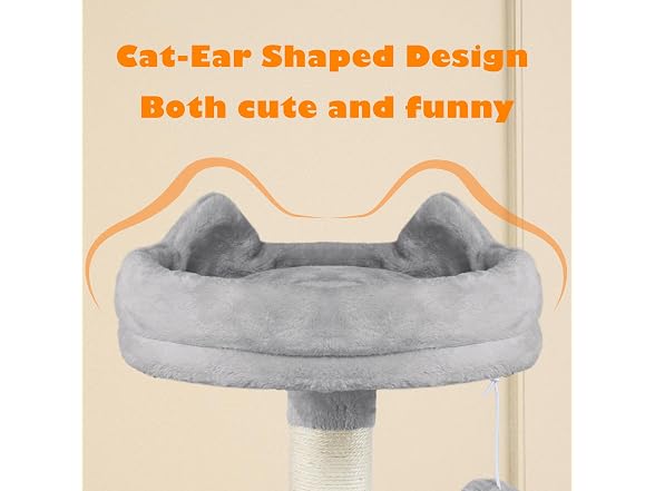 Yaheetech 62.5inches Cat Tree Cat Tower, Lt Gray