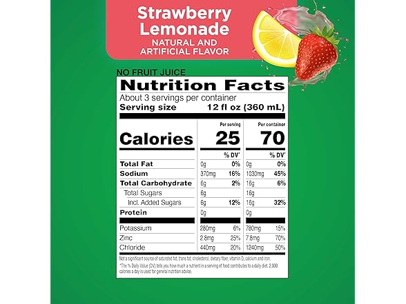 Amazon Basic Care Amazon Electrolyte Strawberry, 33.8oz